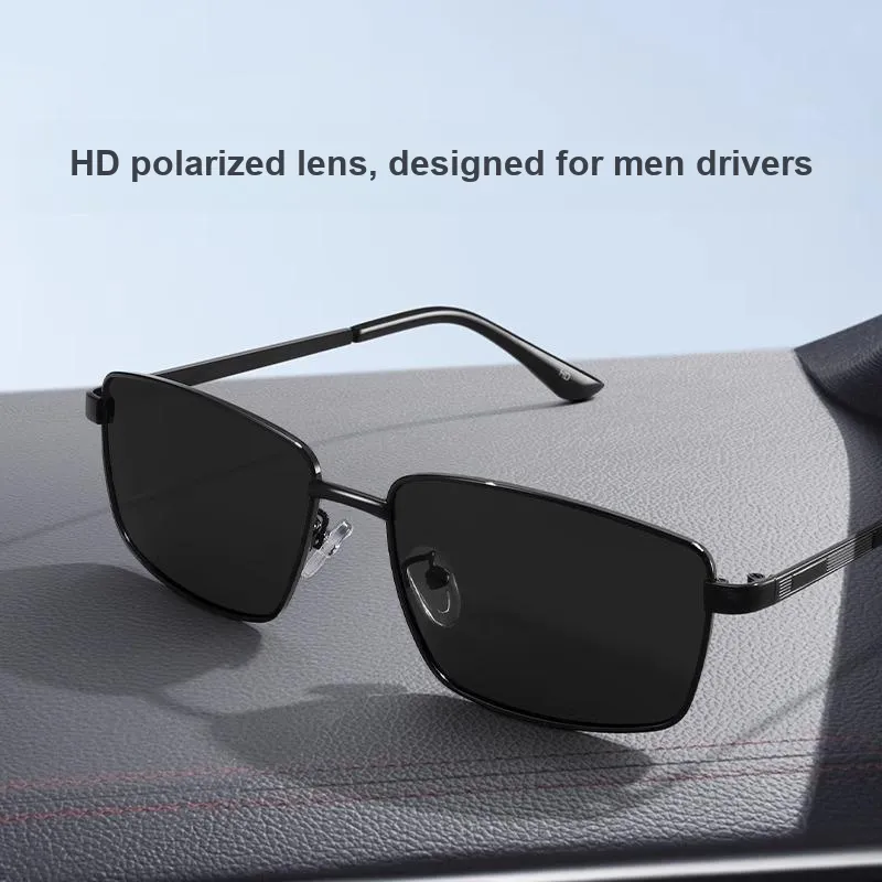 LASHION Alloy Square Sunglasses Men's-1