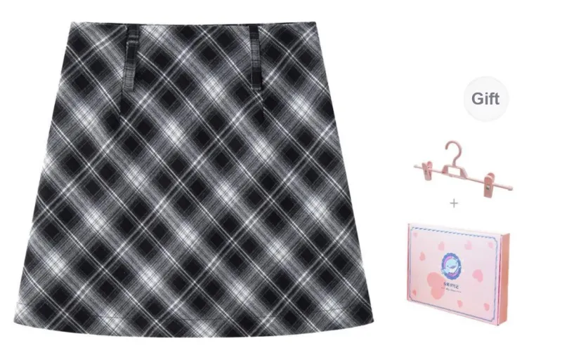 Tokyo Season Casual Short Skirts Women's Gift Box Set Black Gray White-1