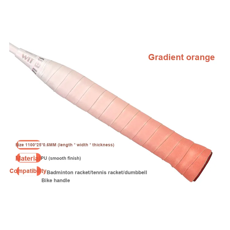 WITESS Badminton Grip Tape Macaron Color Palette 6 Colors To Choose PU Thin 1100*25*0.6mm-31