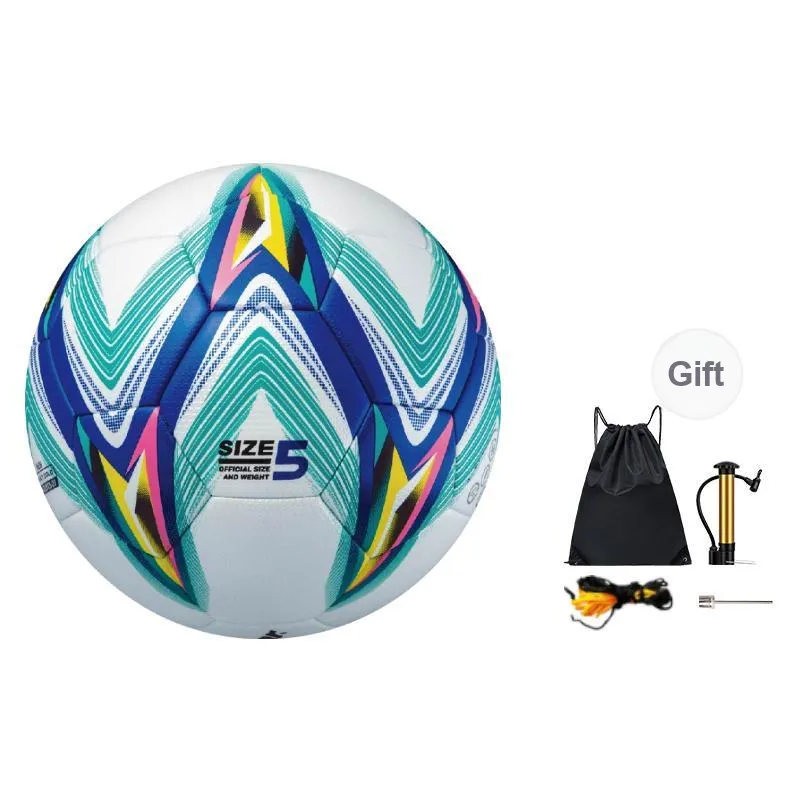 Star Size 5 Ball Soccer PU Seamless Thermal bonding Unisex White Green Blue-0