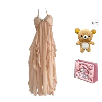 FLIM Sleeveless Dresses Women's Pink Bear Box
