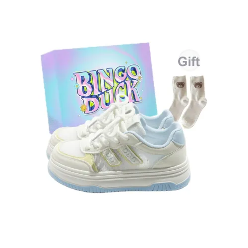 BINGO DUCK Slip-resistant и дышащие низкие кеды для скейтбординга женские небесно-голубые
