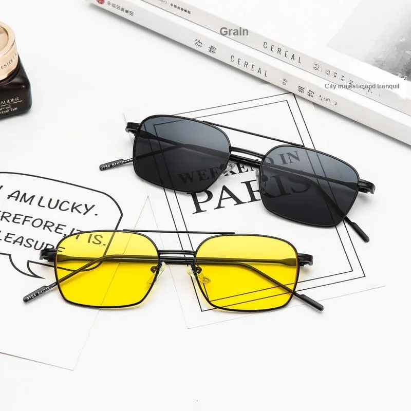 LILY&LOTTY Metal Browline Sunglasses Unisex-3