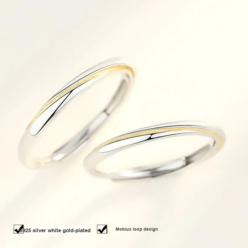 GUDUD S999 Fine Silver Rings Unisex-3