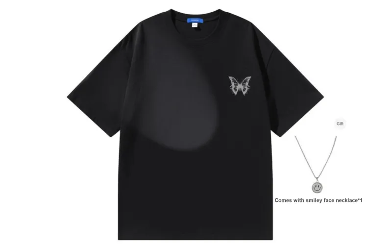 PEIMENG Short Sleeved T Shirts Unisex Comes With Necklace-23