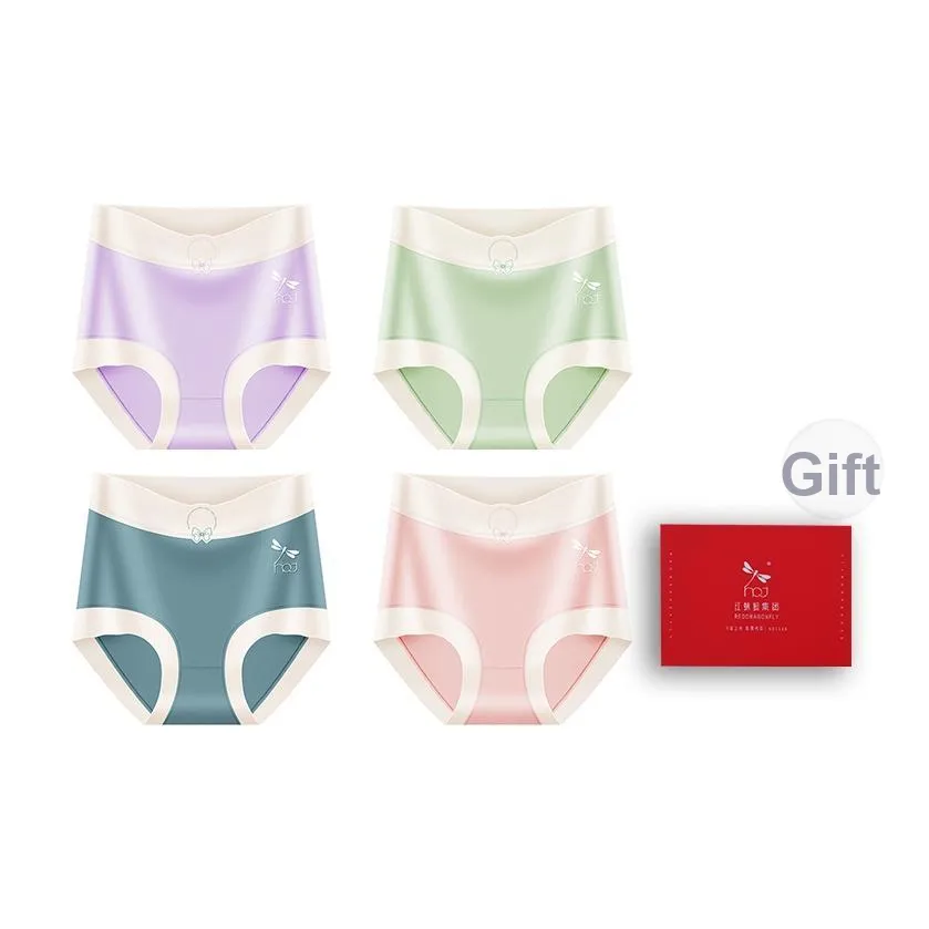 RED DRAGONFLY Хлопковые трусы женские подарочная коробка цветовая комбинация
