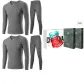 V-Neck 2-Piece Underwear Set (Dark Gray+Dark Gray) 100% cotton Antibacterial/Premium Gift Box Set