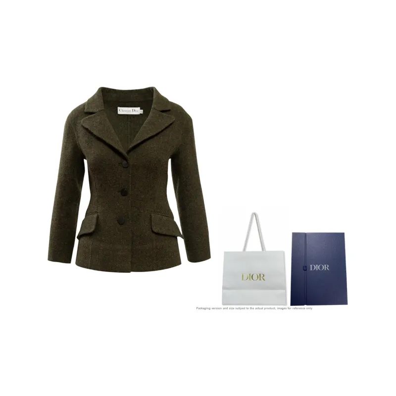 DIOR Jackets Women's Green-3