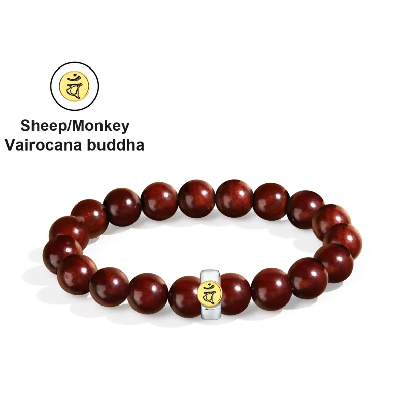 PUTUOSHANWENCHUANG Bloodwood Bracelets Unisex-6