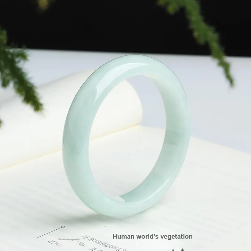 Bubble Scallops Ice Glutinous Jadeite Bangles Women's-2