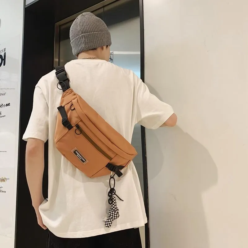 NIGEER Nylon Sling Bag Regular Unisex Black/White/Brown/Blue-18
