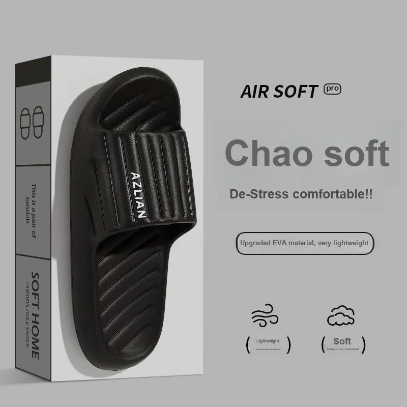 Foot Recreation Summer Squashy And Bouncy Feeling Soft Soled Indoor Bathroom Bathing Slip Resistant Home Slippers-7