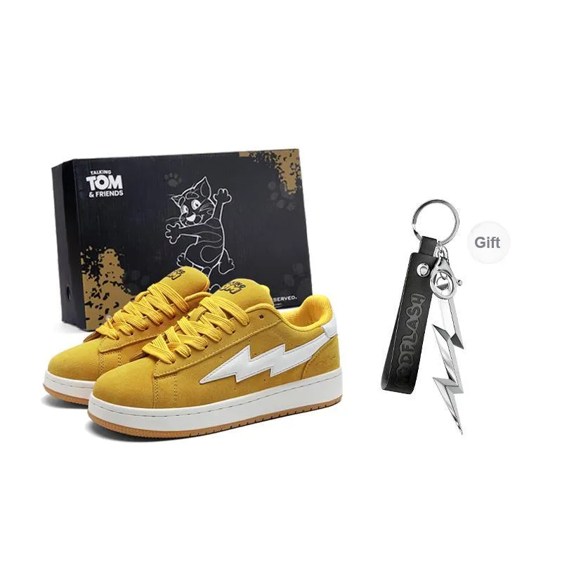 TALKING TOM Lightning Vengeance Storm Anti-Slip And Wear-Resistant Lightweight Low-Top Skateboard Shoes Unisex-7
