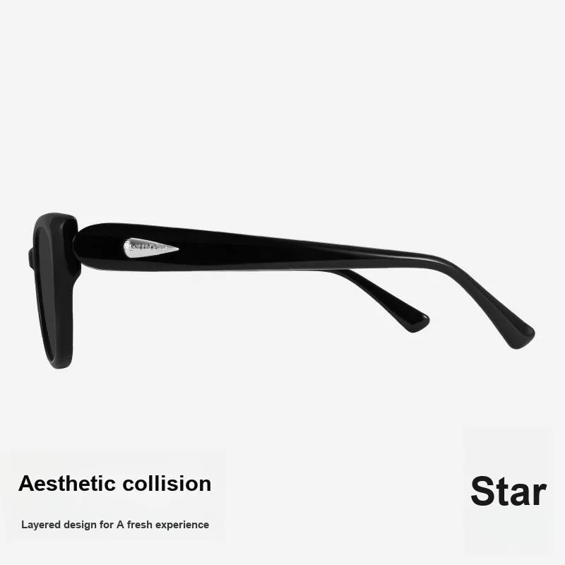 MUJOSH Astral Series Plate And Metal Cat Eye Driving Anti Strong Light Eye Protection Sunglasses Unisex-2