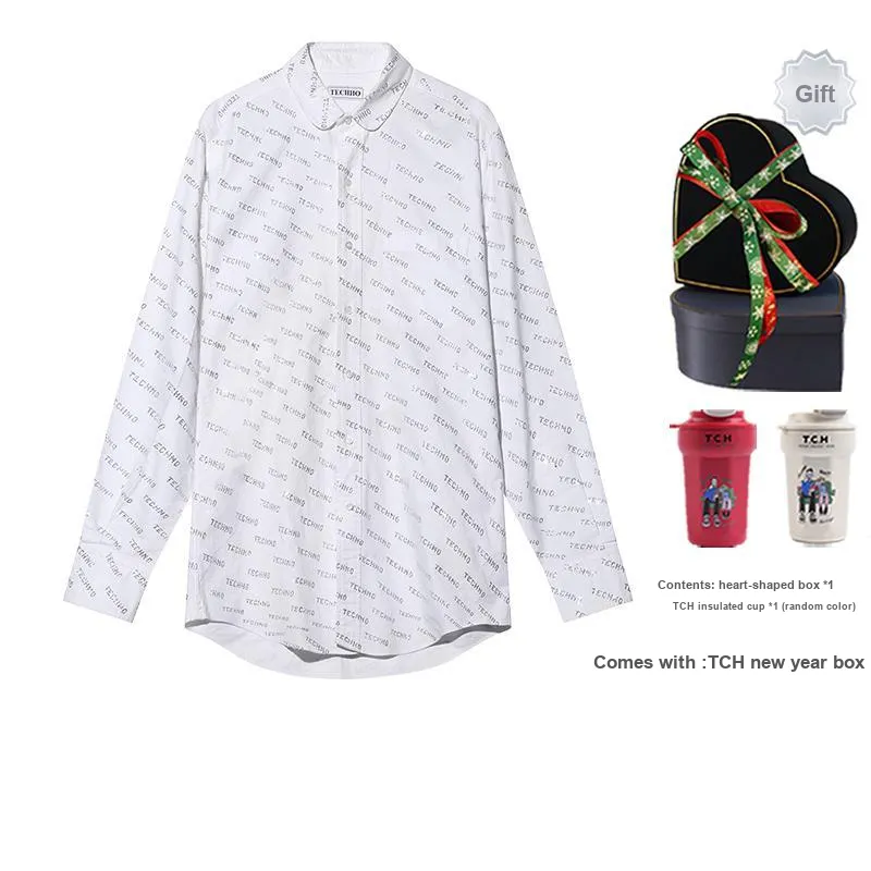 TCH FW23 Shirt Unisex White With Silver Logo-3