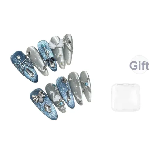 SHANGSHIQIN Ледяной Прозрачный Синий Кошачий Глаз Русалка Tears Осветляющий Фальшивая Погоня 25 мм Овал Синий Jump Цвет