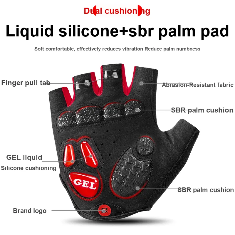 ROCKBROS Cycling Gear Cycling Glove Outdoor Cycling & Mountaineering Sports Unisex-104