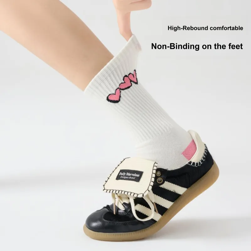 PLAN IN Crew Socks For Fall And Winter Unisex Box 5 Pack-2
