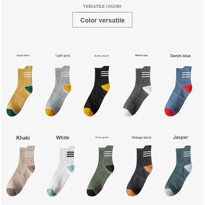 2323 Mid Calf Socks Men's 5 Pack-54