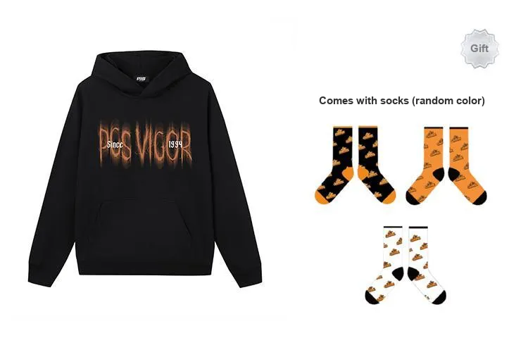 PJ's Vigor Gothic Font Logo Print Sweatshirt Unisex-6