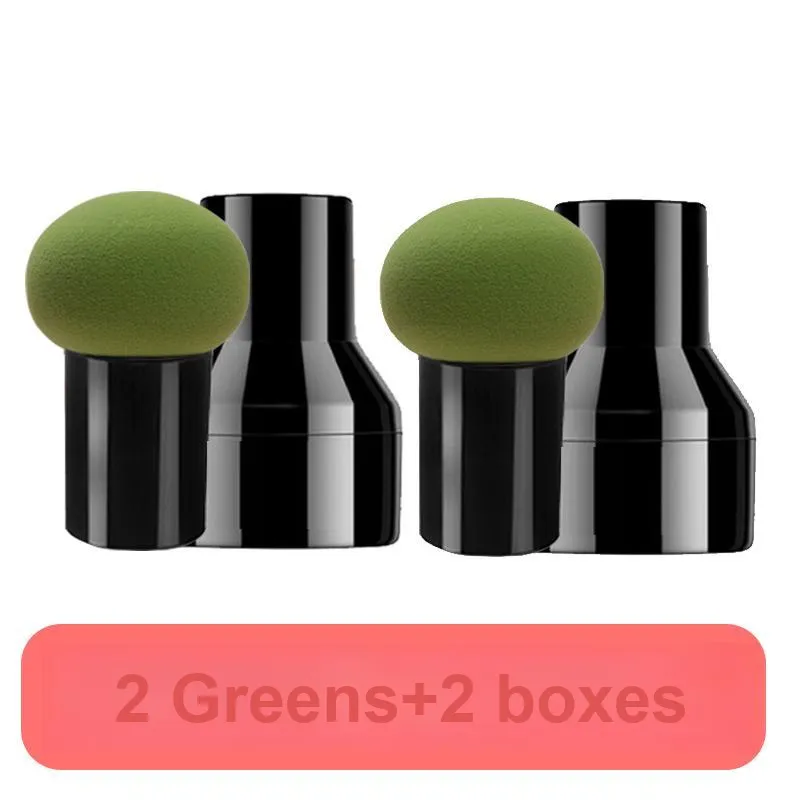 JINGLINGLONG Mushroom Powder Puff For Liquid Foundation Easy To Apply No Need For Powder 2 Pcs-9