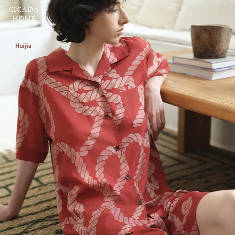 CICADAHOME Pajama Set Men's Red-5