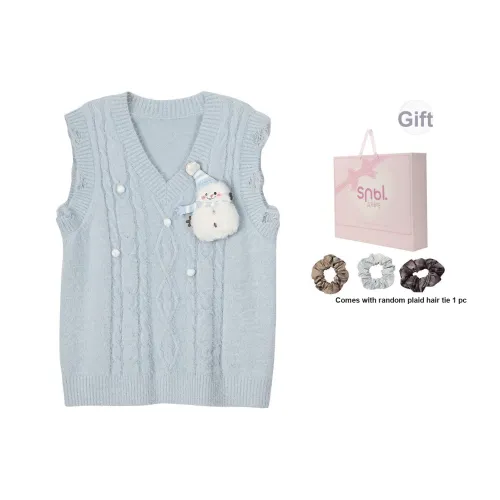 SNBL Синий Жилет Женские Свитера