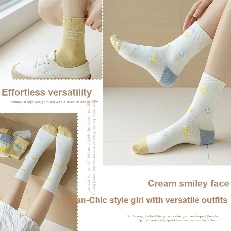 Lan Miao Mid Calf Socks Women's 7 Pack-6