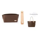 NF Medium Size Brown Liner+Vegetable Tanned Leather Shoulder Pads 23cm (Vegetable Tanned Cow Leather)