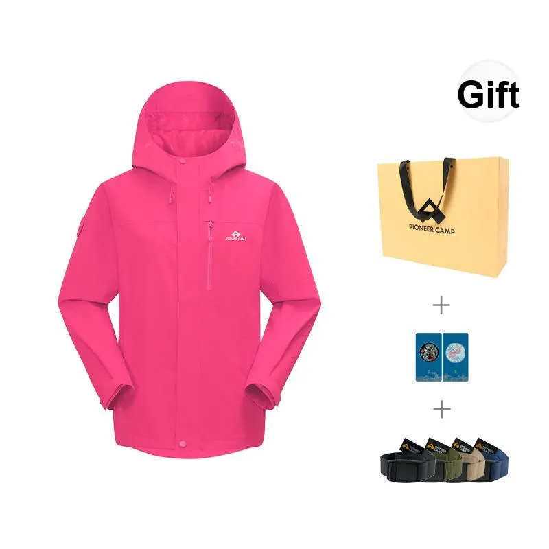 PIONEER CAMP Waterproof, Windproof, Breathable, Water Repellent, Abrasion Resistant, Thermal Windbreaker Jacket Women's-20