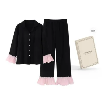 O'MESIK Pajama Set Women's Gift Box Set Black