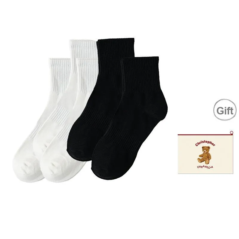 Caramella Mid Calf Socks Unisex Shopping Bag Combo Set-0