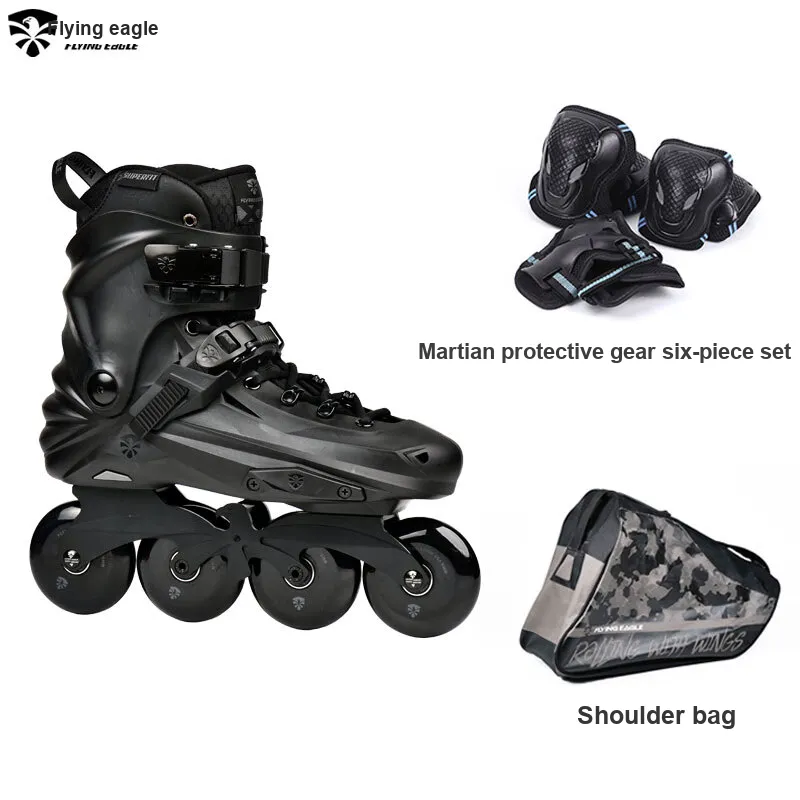 FLYING EAGLE Inline Skates Unisex Meteorite Black-1