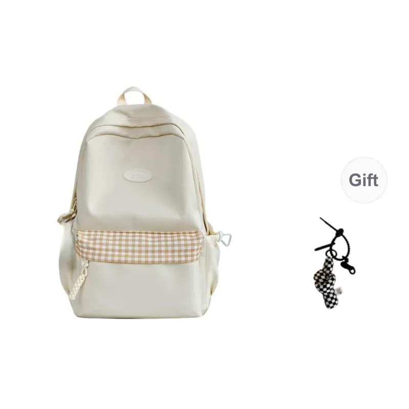 Yalu Nylon Backpack Unisex White/Black/Yellow/Orange/Green-23