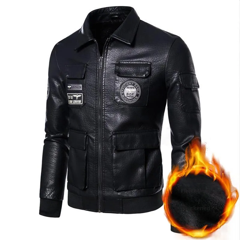Riding Grams Unisex Motorcycle Jacket Coat Thickened And Fleece Lined-2