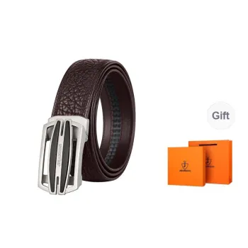 Jaylen Oos Seamless Non Tailored Wild Cow Leather Textured Top Grain Cow Leather Leather Belts Men's Width  3.5cm