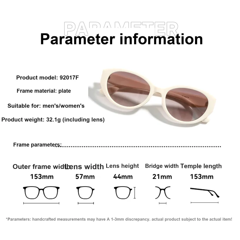 Conant Plate Frame Cat Eye Sunglasses Unisex-14