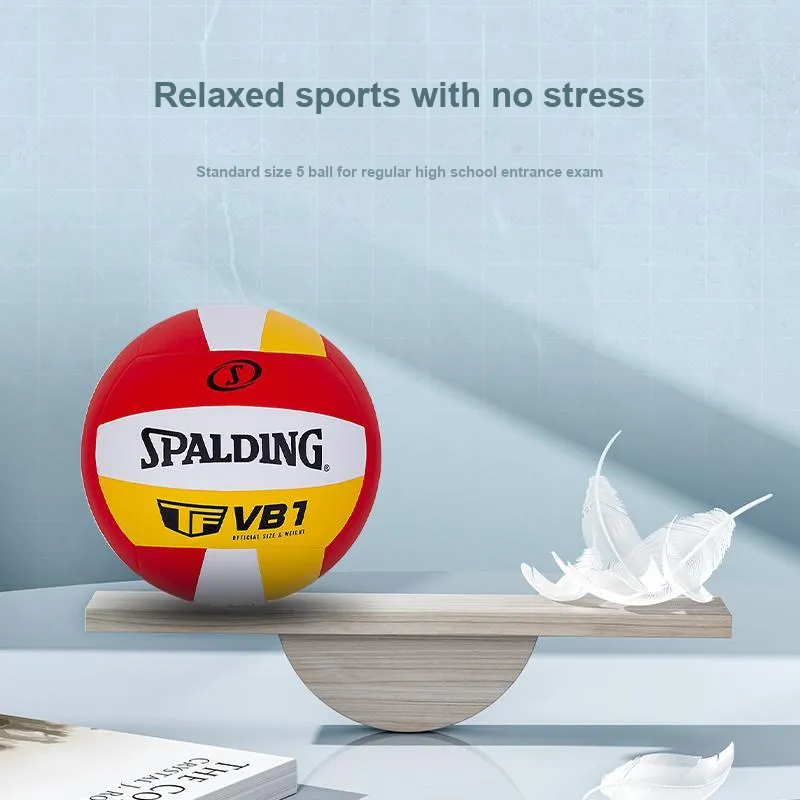 SPALDING TF Collection PU Size 5 Ball Volleyball Unisex Red Yellow-4