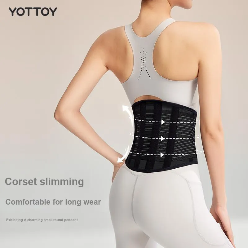 YOTTOY Back Support Braces Running Basketball Badminton Breathable Protective Compression Women's-3