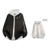 Black Jacket+Gray-Red Sweatshirt[2 Pack]