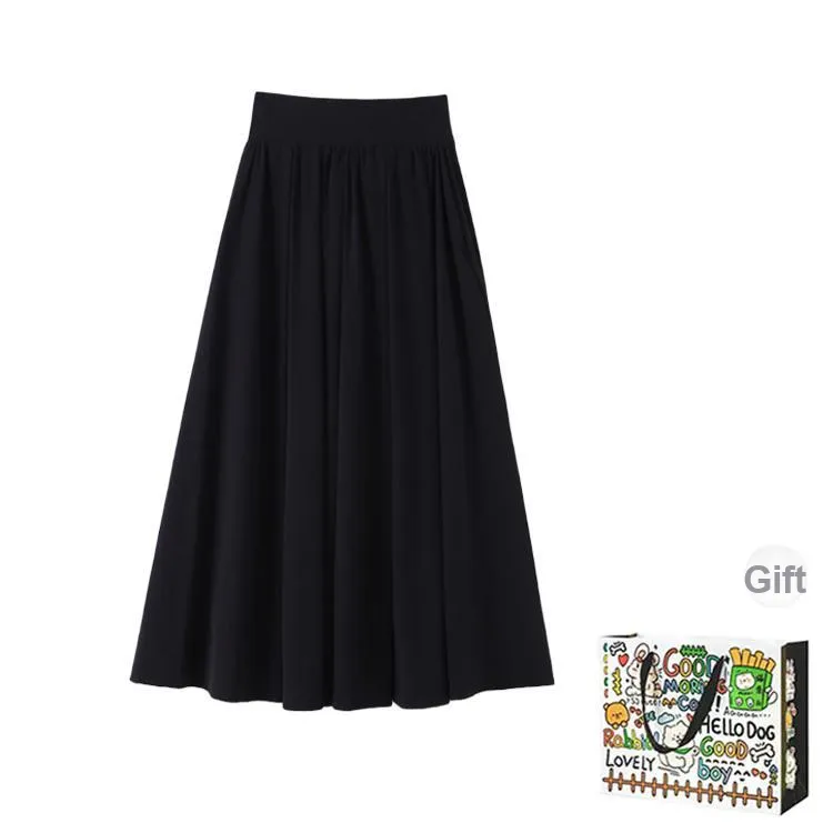 OURUOKE Casual Long Skirt Women's-0