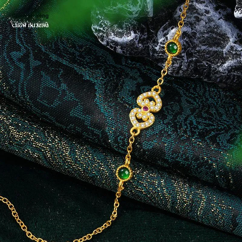 CHOW TAI SENG S925 Silver Necklaces Women's-4