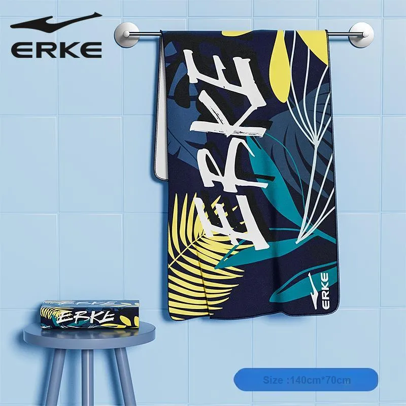 Erke Swimsuit Sets Polyester Polyamide Elastane Men's 140cm*70cm Black Print-6