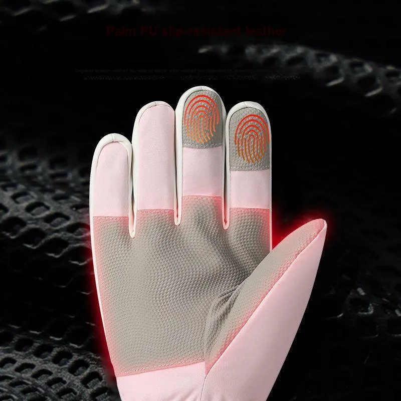 Dual-card SP Ski Gloves Water-Resistant Warm Touchscreen Outdoor Cycling Electric Bike Gloves Unisex-7