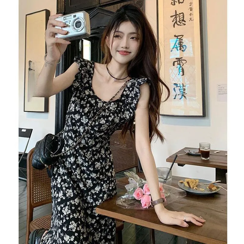 Mu Qingqing Short Sleeved Dress Women's-5