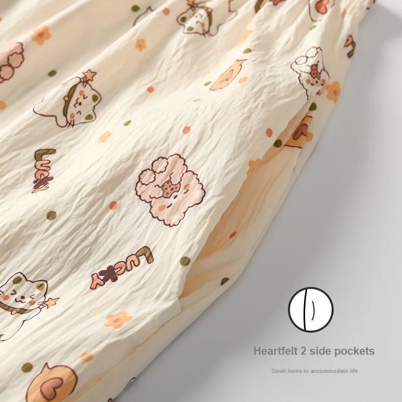WANANNI Pajama Set Women's Apricot-5