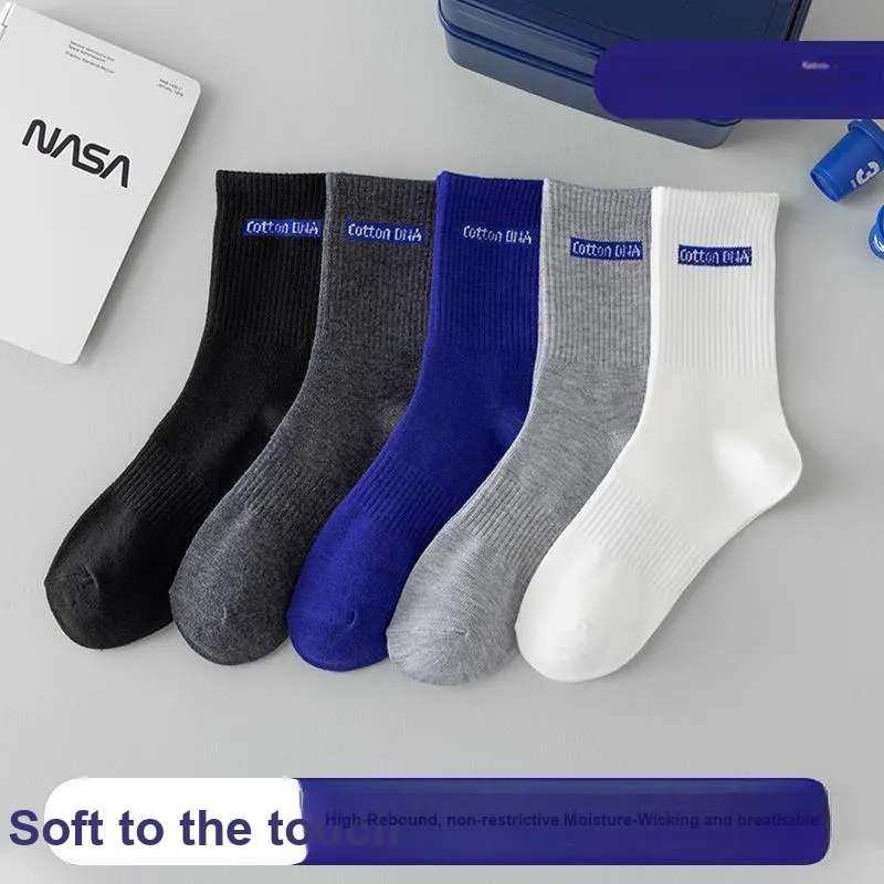 Cotton Gene Mid Calf Socks Men's Combo Set-1