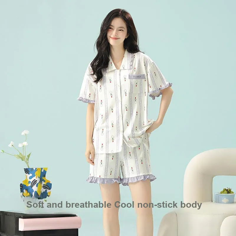XIAFENYAN Pajama Set Women's Purple-6