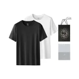 100% cotton 2 Pack (Black+White) Shopping Bag Included