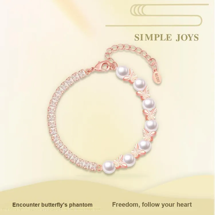 SIMPLE JOYS Alloy Bracelets Women's Rose Gold-1